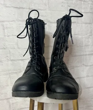 Rue 21 Leather Combat Boots thumbnail 3