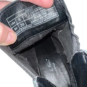 Antonio de Faria Black Suede Chunky Heeled Chelsea Boots thumbnail 13