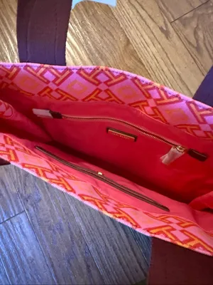 Tory Burch NWT Ella printed 4t tote bag honey suckle classic thumbnail 8