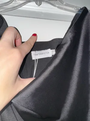 Black silk dress thumbnail 3