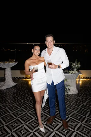 Bridal mini dress White Size 4 thumbnail 4