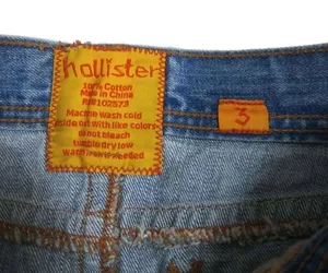 Hollister Super Short Frayed Mini Skirt Sz 3 thumbnail 5