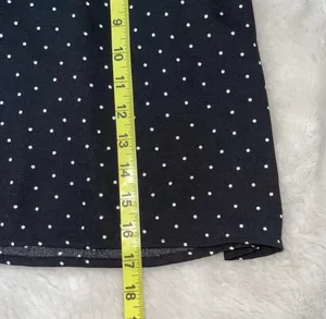 bp Polka Dot Mini Skirt Black & White High Rise Unlined thumbnail 9