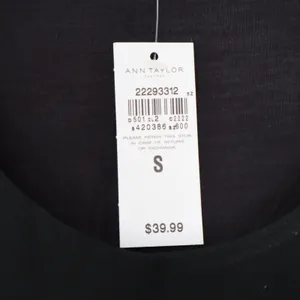 Ann Taylor Factory Womens Black Scoop Neck Sleeveless Shell Top NWT S thumbnail 3