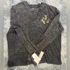 Rebellious One Dark Gray Long Sleeve Top thumbnail 1