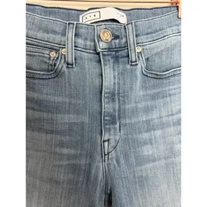 AYR The Pop Straight Jeans High Rise Medium Wash Stretch Denim Women's Size 28 thumbnail 7