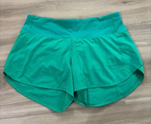 Lululemon Speed Up High-Rise Lined Short 4" Kelly Green Women Size 6 thumbnail 1