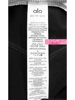 Alo Airbrush High-Waist 7/8 Better Together Leggings Black White Sporty Hi-Rise thumbnail 10