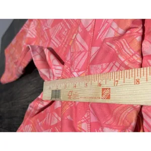 Alo Yoga Women Coral Pink Orange Geometric Print Capri Gym Sporty Small thumbnail 4
