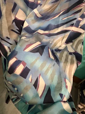 Strapless Aqua & Navy Print Maxi Dress with POCKETS! thumbnail 8
