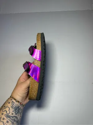 Birkenstock Women's Metallic Pink Mayari Sandals Size 37 Wide fit thumbnail 4