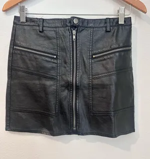 Altar'd State Leather Mini Skirt thumbnail 1