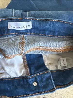 Loft The Boot Dark Wash Jeans thumbnail 3