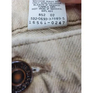 Levis 561 Relaxed Fit Jeans Women 18 M Beige Vintage 90s Made in USA Tapered Leg thumbnail 4