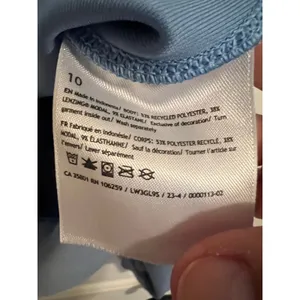 lululemon Sweatshirt Womens Softstreme Perfectly Oversized Cropped Crew 10 Blue‎ thumbnail 4