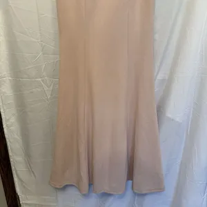 Lulu's Size Medium Glamor Galore Blush Pink Button Back 3/4‎ Sleeve Maxi Dress thumbnail 3