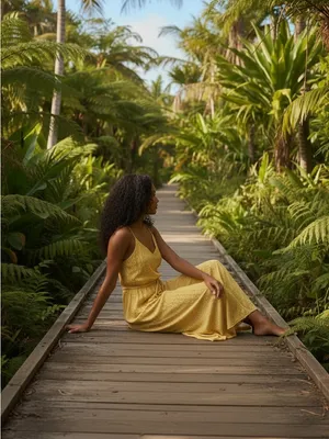 Maurices Yellow Spaghetti-Strap Maxi Dress - Lightweight Summer Style thumbnail 2