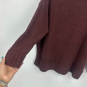 Aerie Maroon Turtleneck Sweater Size Small Boho Fall Cozy thumbnail 4