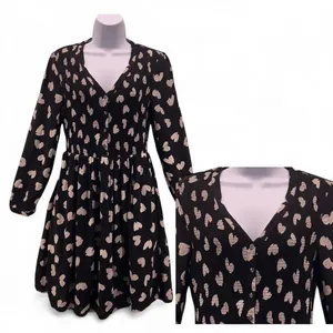 Maeve Anthropologie Heart Dress‎ Black Small thumbnail 2