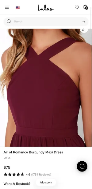 Lulu’s Burgundy/Wine Crisscross Halter Formal / Wedding Guest Maxi Dress Size L thumbnail 9