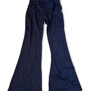 Maternity Pants Black Baby Bump Flare Fold-over Stretch Y2K Comfy Yoga Medium thumbnail 5