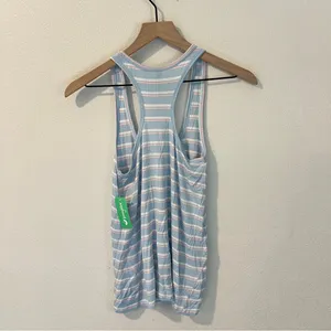 Honeydew‎ Intimates Super Soft Ribbed Light Blue Striped Scoop Neck Tank Top S thumbnail 2