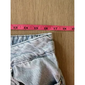 Garage Denim Festival Ripped Low Rise Cut Off Jean Short Size 13/ 31 2623 thumbnail 3