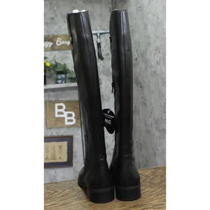 NEW INC International Concepts Fawne Leather Knee-High Riding Boots Black 8.5M thumbnail 9