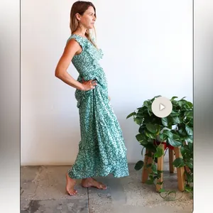 Revolve Banjanan Iris Maxi Dress in Green‎ Sz XS thumbnail 2
