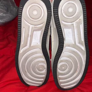 Nike Women's Cream and Black Sneakers thumbnail 4