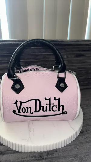 Sac bandoulière Von Dutch Mini Barrel Rose 🎀 thumbnail 8