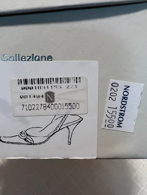 GCI Collezione Vespera Wine Milled Patent Leather sling back heels. Size 7.5 thumbnail 11