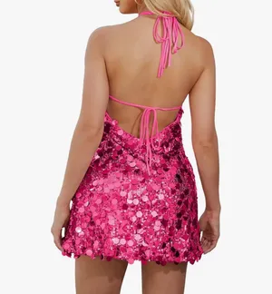 Pink sequin dress Size XS thumbnail 3