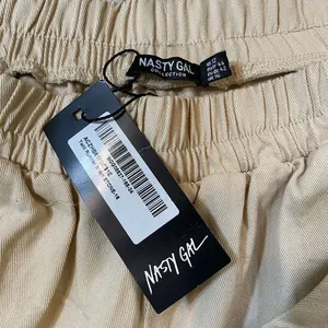 Nasty Gal‎ Twill Running Shorts 100% Cotton NWT Neutral Tan Size L Beach Vacay thumbnail 5