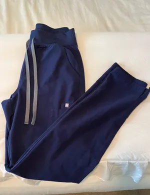 FIGS Navy High-Waisted Yola Skinny Scrub Pants thumbnail 2