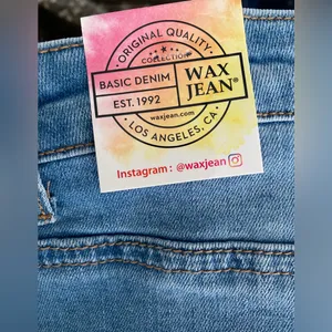 Wax Jean Basic‎ Denim Distressed Skirt Size M thumbnail 8