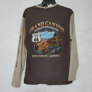 Harley‎ Davidson Grand Canyon Bellemont AZ Large Long Sleeve T-shirt Made in USA thumbnail 3