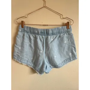 Cloth & Stone Shorts Size S Blue Polka‎ Dot Tencel Raw Hem Drawstring Casual thumbnail 5