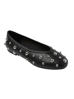 A New Day Womens Sammie Studded Ballet Flats 94462298 Black 6M thumbnail 11