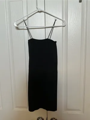 Wild Fable Classic Black Spaghetti Strap Slip Dress thumbnail 5