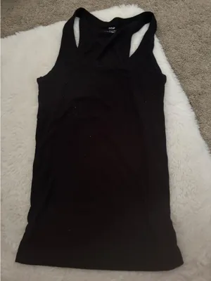 aerie black tank top thumbnail 1