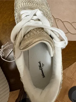 Target Metallic Beige Woven Women's Sneakers thumbnail 6