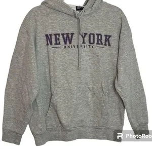 MV Sport New York University Pullover Hoodie Size Medium thumbnail 1