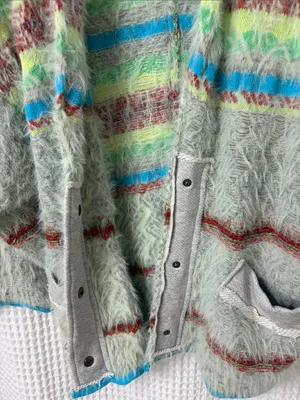 Free People Fair Weather Cardigan Mint Haze Combo XS thumbnail 9