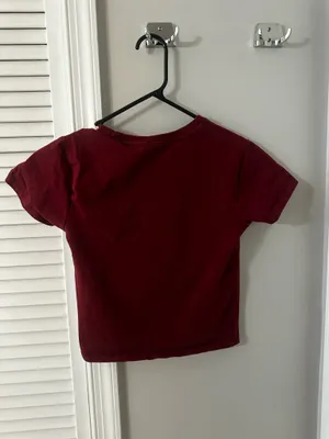 red cropped tee Size 2 thumbnail 2