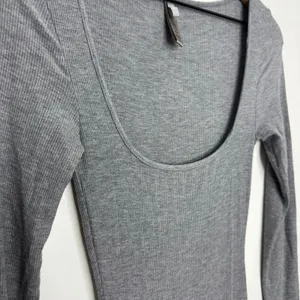 Skims Soft Lounge Long Sleeve Dress Maxi Gray Size Small thumbnail 5