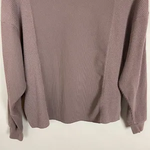 Nike Yoga Dri-Fit Luxe Cover-Up Shirt‎ Women Long Sleeve Henley Size Medium Knit thumbnail 7