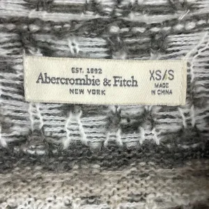 Abercrombie & Fitch Brown Tan Knit‎ Aztec Checkered Open Front Cardigan thumbnail 6