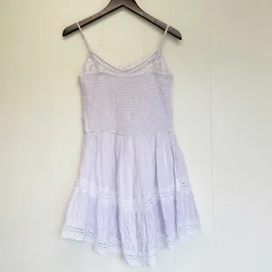 AERIE Button Up Lavender Minidress Large thumbnail 4