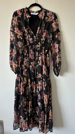 Petal and Pup Maxi Floral Long Sleeve Dress thumbnail 1